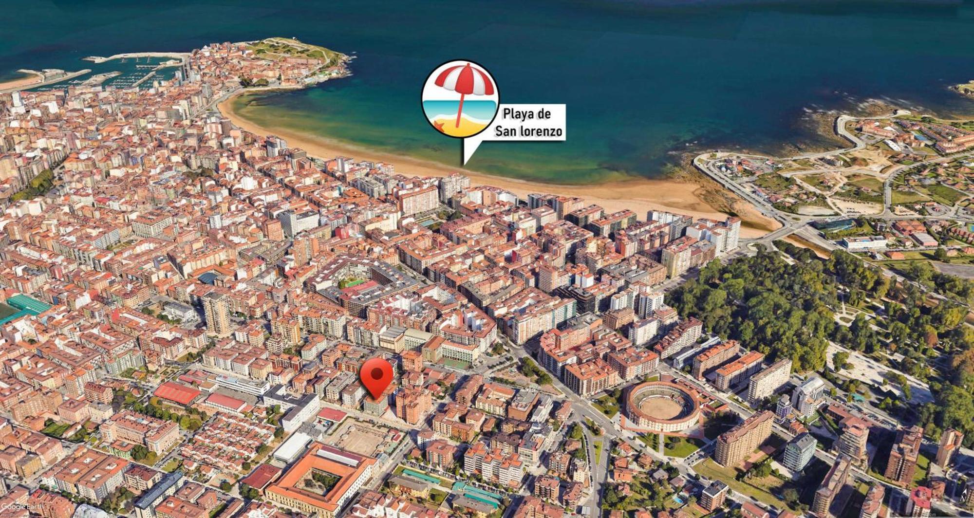 Espacio Moderno En Gijon Playa エクステリア 写真